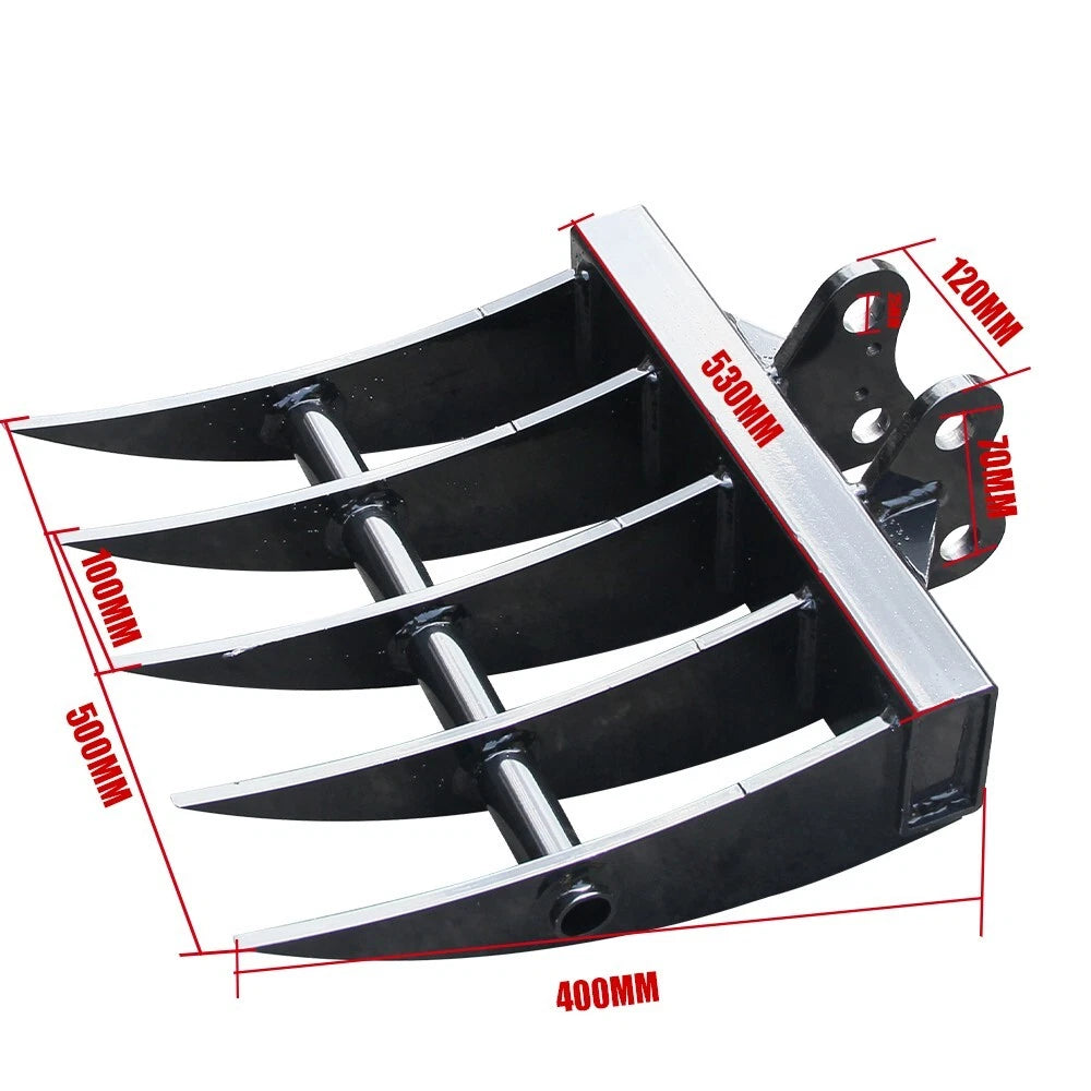 15" Brush Rake for Mini Excavator